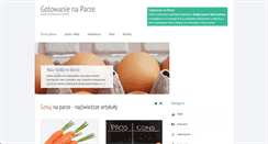 Desktop Screenshot of gotowanie-na-parze.pl